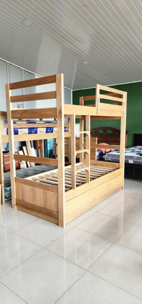 Camarote twin twin con cama auxiliar madera roble litera