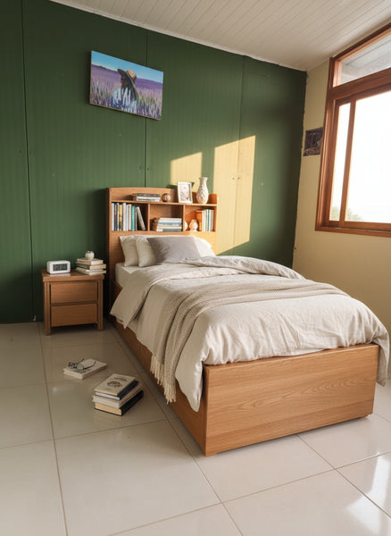 Cama Librero con Gavetas auxiliares