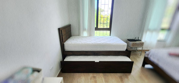 Cama London Full con auxiliar