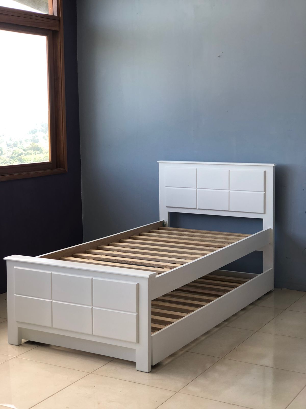 Cama London Twin con auxiliar