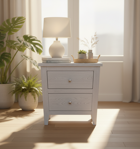 Mesita Rustica dos gavetas