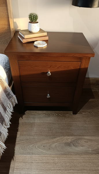 Mesita Rustica dos gavetas