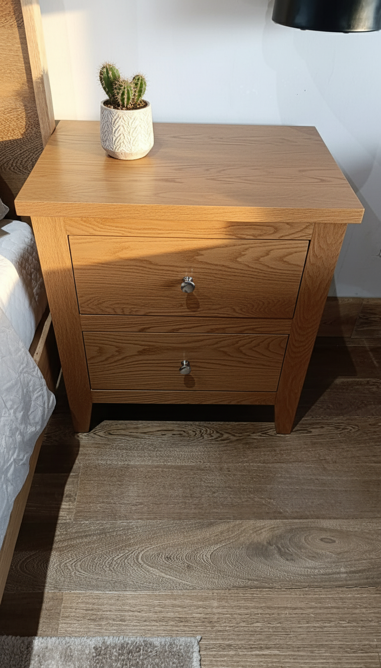 Mesita Rustica dos gavetas