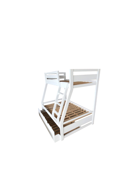 Twin & Full Bunk Bed with auxiliary bed