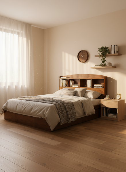 Cama Librero con Gavetas auxiliares