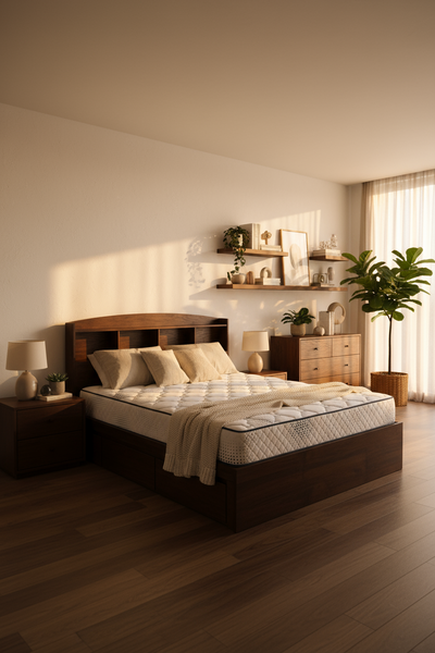 Cama Librero con Gavetas auxiliares