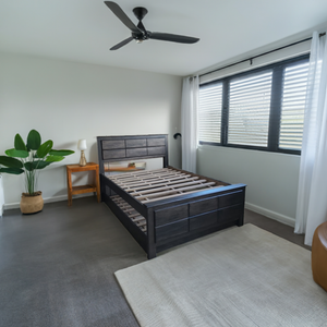 Cama London Full con auxiliar