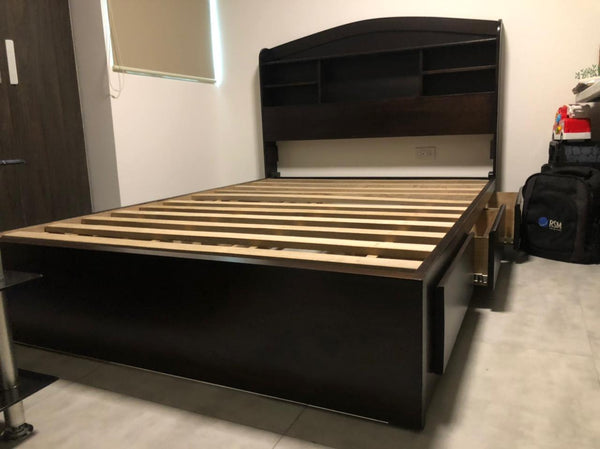 Cama Librero con Gavetas auxiliares