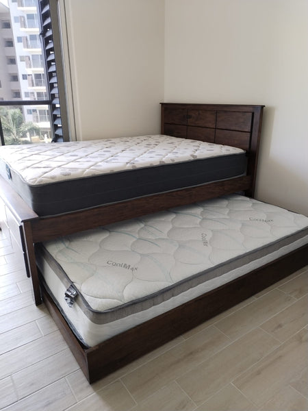 Cama London Full con auxiliar
