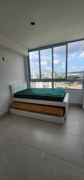 Cama London Full con auxiliar