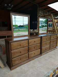 Drawer with mirror