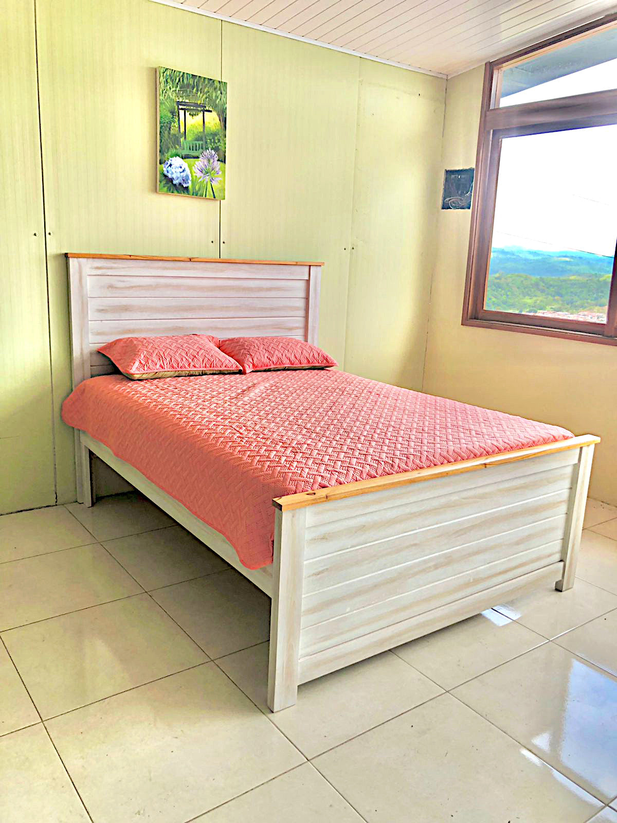 cama rustica queen roble